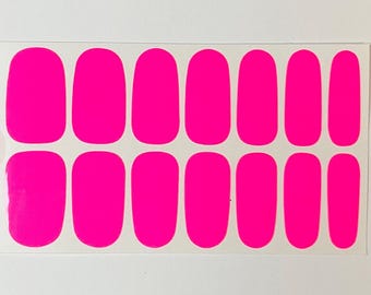 Fluorescent Nail Polish Strips: Self-Adhesive Nail Wraps