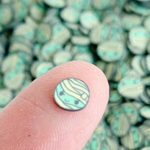 Halloween Mummy Polymer Clay Slices: Craft Sprinkles, Slime Fillers