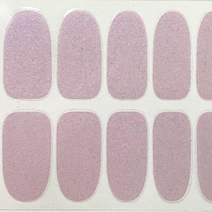 Iris Purple Glimmer Nail Polish Strips / Nail Wraps / Nail Decals #702