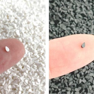 Polymer Clay Sesame Seed Slices: Black & White Fake Sprinkles