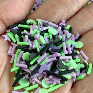 Halloween Bat Polymer Clay Sprinkles: Spooky Faux Sprinkles, Slime Resin Fillers