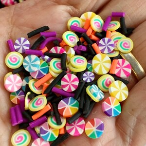 Halloween Candy Polymer Clay Sprinkles: Resin & Slime Fillers