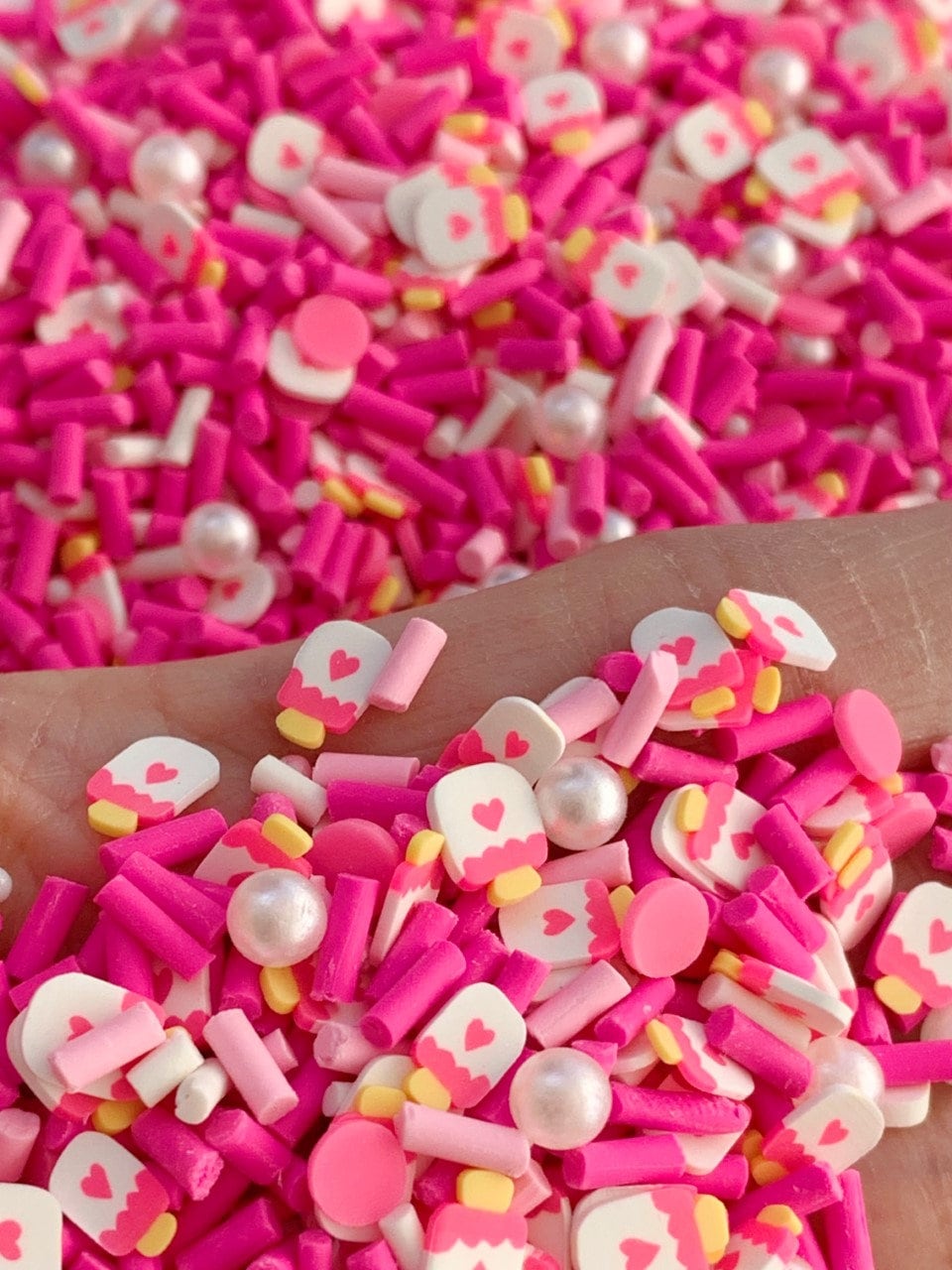Behogar 100g DIY Polymer Clay Fake Candy Sweets Sugar Sprinkle