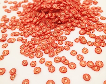 Polymer Clay Tomato Slices: Miniature Fake Fruit Sprinkles