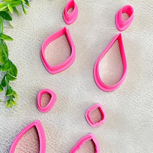 Polymer Clay Earring Cutter, Clay Cutter, Abstract shape clay cutter, Dangle earring cutter #015-018