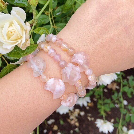 Cherry blossom outlet agate bracelet