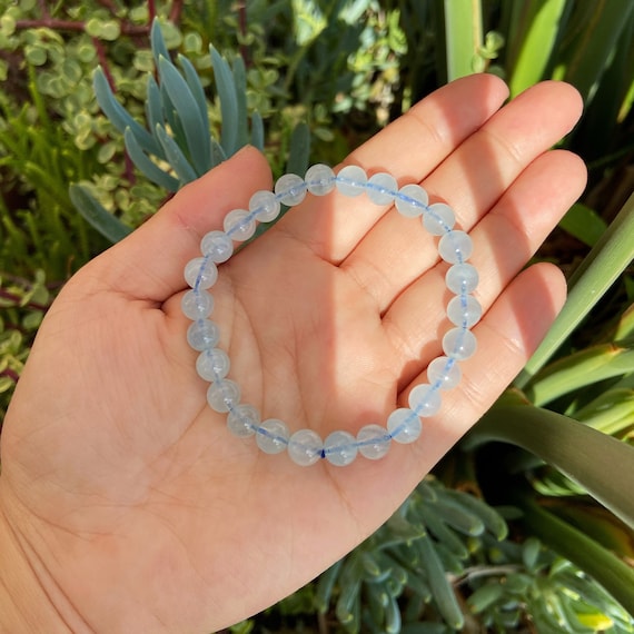 WORLD WIDE GEMS Larimar and aquamarine bracelet rondelle 3MM faceted 9inch  Sterling Silver Stacking Beaded Bracelet, Simple Layering, Dainty Gemstone  Bracelet, Fine Jewelry, Minimalist, : Amazon.co.uk: Fashion