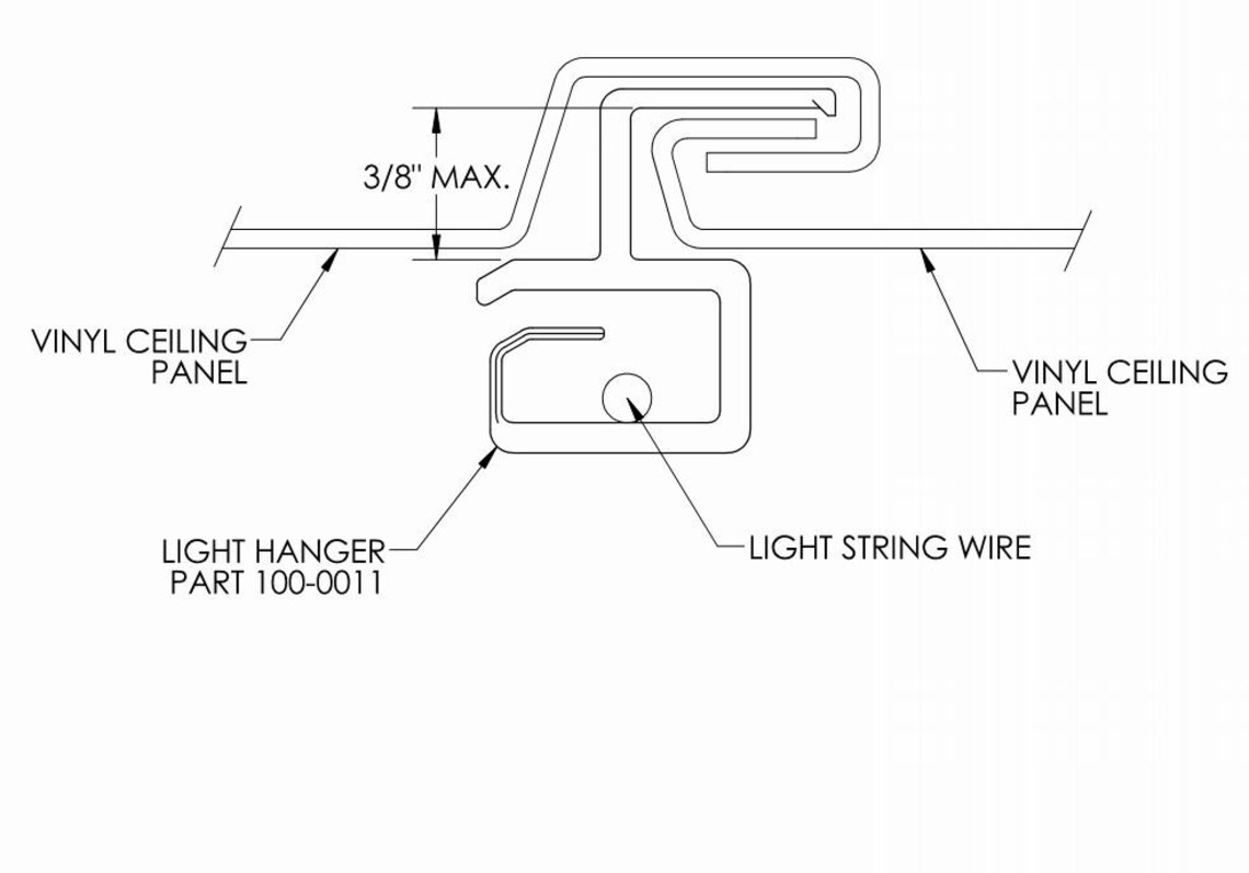 Low Profile Outdoor Light Hangers for Vinyl Ceiling Etsy