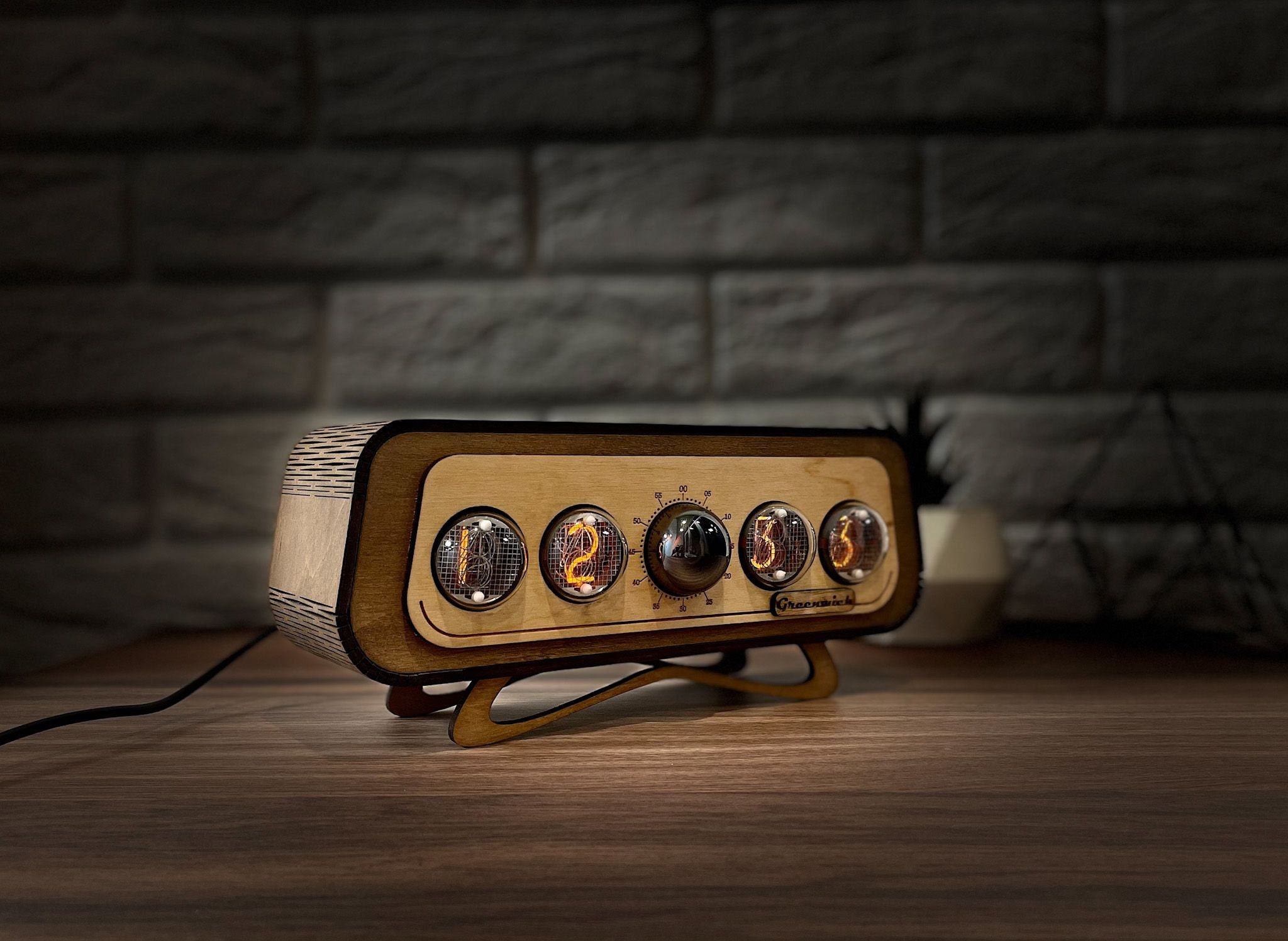 Nixie Handmade Lamp with a Clock Etsy