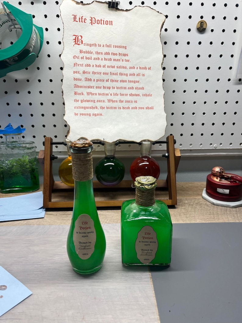 Inspired Potion Bottle Life Potion From Hocus Pocus - Etsy