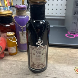 Wizarding Inspired Potion Bottle - Draught of the Living Death- Medium Size Potion