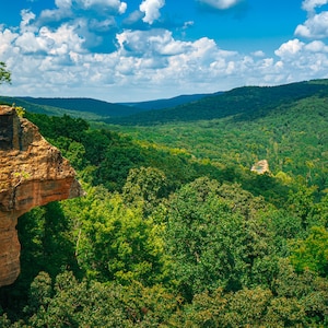 Ozark Mountains Canvas Print – Arkansas Landscape Photography, Nature & Hiking Wall Art, Scenic Arkansas Decor, Outdoor Photography Gift