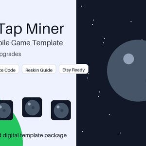 Astro Tap Miner Godot 4 Mobile Game Template, Android Clicker Idle  Source Code, Reskin Template