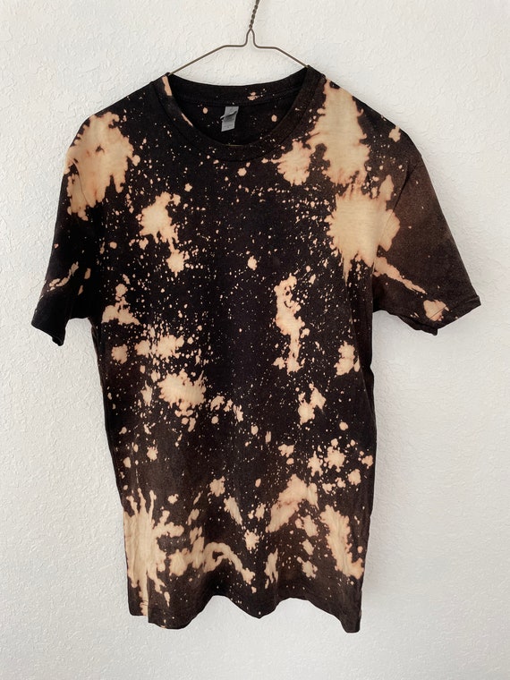 Bleach Splatter Reverse Dye T-Shirt | Etsy