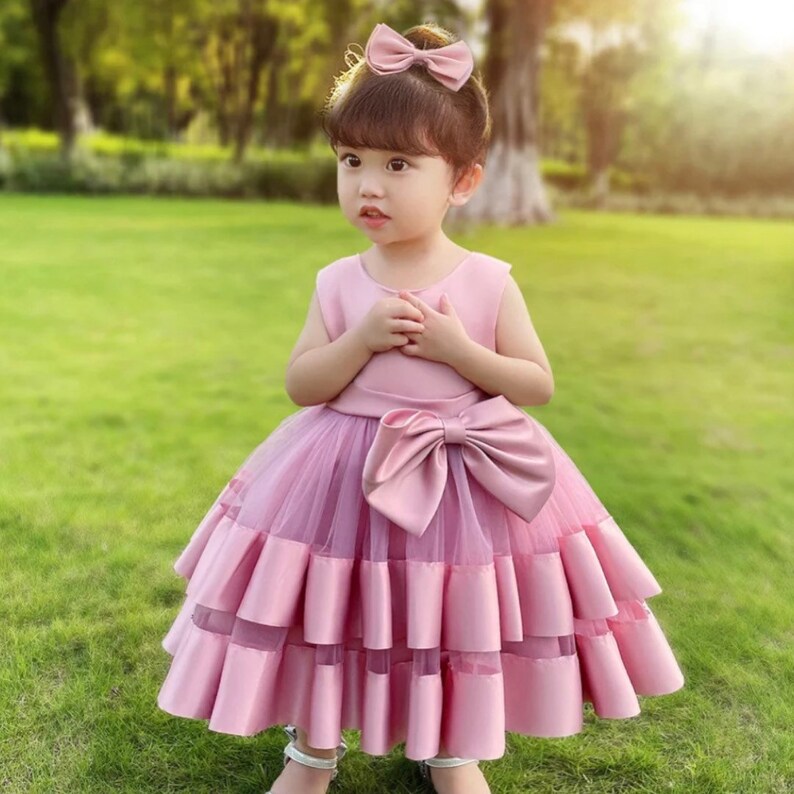 Baby Girl Birthday Formal Dress Special Occasion Dress With Etsy