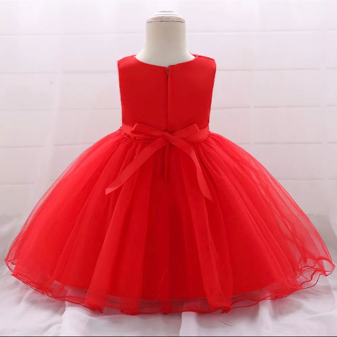 Photoshoot Baby Girl Baby Formal Red Dress Baby Girl Formal Etsy