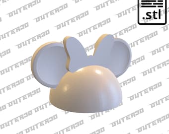 Muis Rietje Topper met boog STL Bestand voor 3D Printen - Digitale Download