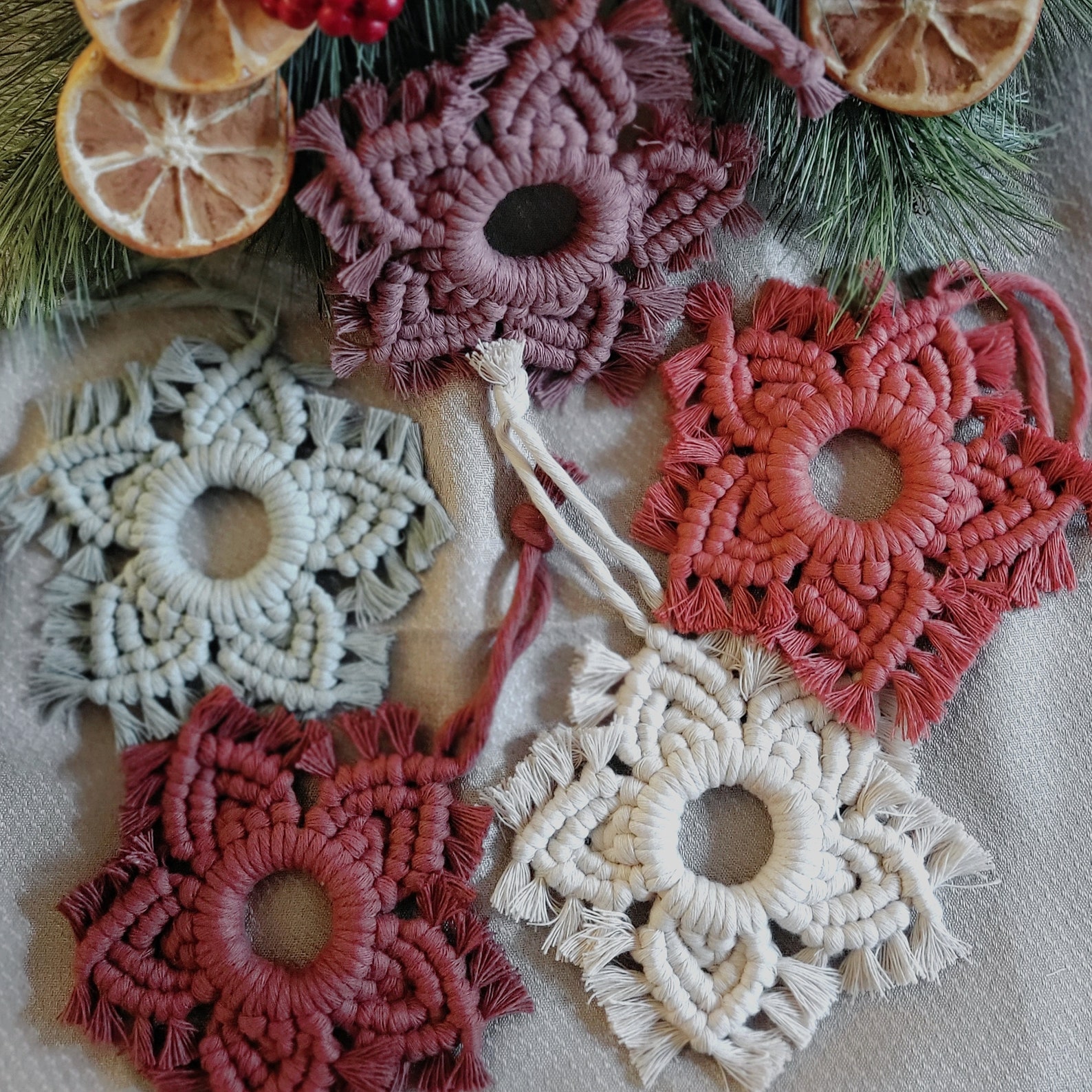 Image of Boho Macrame Ornaments