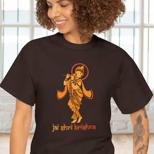 Hare Krishna Yoga T-Shirt | Yoga Shirt | Yoga Tee | Bhakti | Jai Shri Krishna | Krsna | Sri Krishna | Krishna Teeshirt | Hindu Shirt