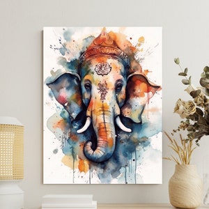Blessings of Prosperity Ganesha Art Print | Ganesha Painting | Ganesha Print | Ganesh Art | Wealth God | Lord Ganesh | Hinduism | Hindu Gods