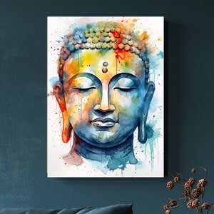 Arte de Buda / Arte del altar budista / Arte de meditación / Imagen de Buda / Serenidad / Budismo / Arte de Yoga / Cartel de Buda / Impresión de Buda / Arte Zen