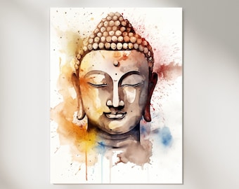 Meditating Buddha Printable Art | Buddha Altar Picture | Buddha Print | Buddha Picture | Buddha Art | Buddhism | Buddha Painting | Zen Art