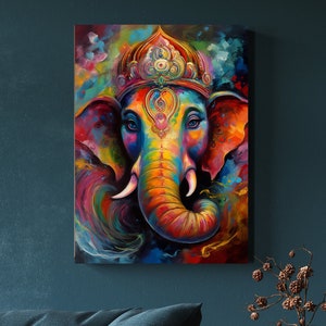 Lord Ganesh Yoga Art | Ganesha Art | Hindu Wall Art | Ganesh Art | Hindu Gods | Yoga Wall Art | Ganesha Poster | Hinduism | Ganapati