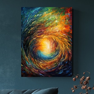 Spiritual Enlightenment Art Print | Mystical Painting | Rainbow Colors | Mysticism | Mystical Art | Mystic Art | Mystic Painting | Cosmos