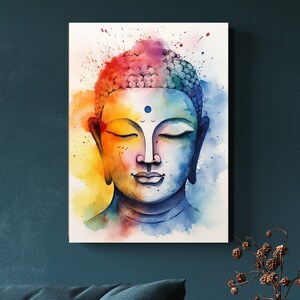 Décoration murale bouddha | Art apaisant | Art de Bouddha | Art paisible | Art de la méditation | Art du yoga | Art bouddhiste | Bouddhisme | Art du yoga | Art spirituel