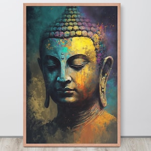 Meditation Art Buddha Print - Spiritual Wall Art & Buddhist Gift