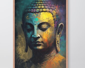 Meditation Art Buddha Print - Spiritual Wall Art & Buddhist Gift