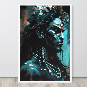 Lord Shiva Art Print - Left Hand Path Tantra Art For Meditation, Shadow Work & Ceremonial Magic