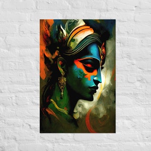 Avatar Krishna Print | Krishna Art | Krishna Painting | Krishna Picture | Hare Krishna | Krishna Poster | Hinduism | Yoga Art | Hindu Gods