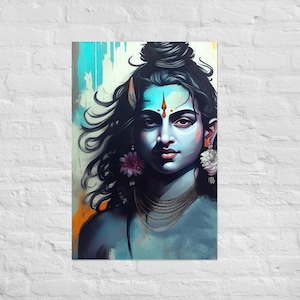 Shiva Art | Shiva Poster | Lord Shiva | Shiva Painting | Hindu Art | Enlightenment | Tantra | Hindu Gods | Yoga Art | Mystical Art