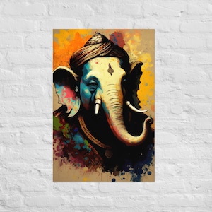Ganesh Art | Ganesha Painting | Ganesh Poster | Meditation Poster | Hindu Gods | Ganesh Wall Art | Hinduism | Ganesha Art | Hindu Art