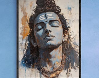 Lord Shiva Art Print - Hindu Religious Wall Art For Spiritual Homes & Yoga Studios