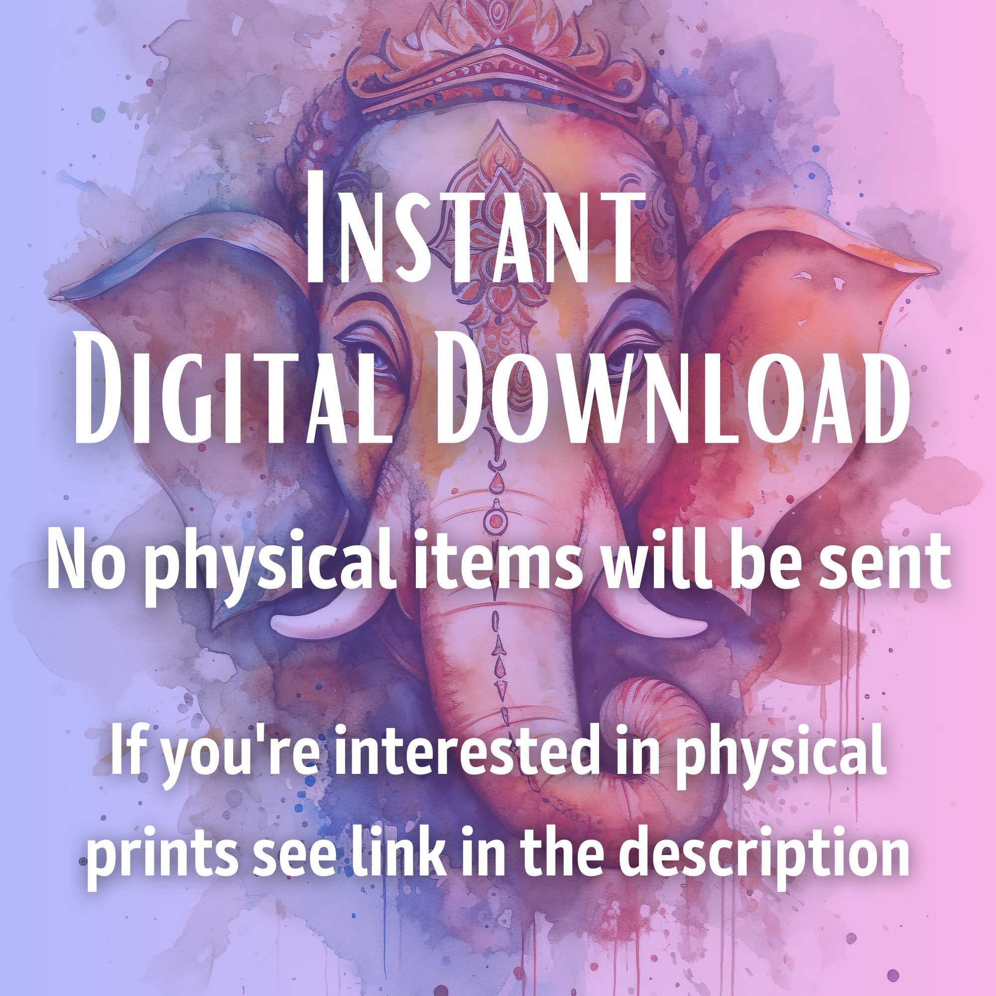 Ganesha Digital Art Spiritual Printables Ganesha Poster Ganesh Poster ...