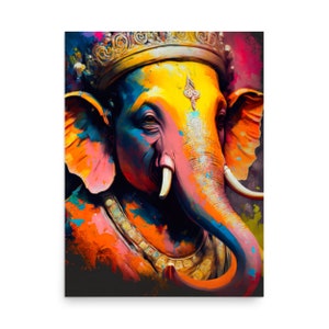 Love Of Ganesha Digital Art Print | Mystic Art | Lord Ganesh | Ganapati | Ganesha Art | Ganesh Painting | Hindu Art | Hindu Gods | Yoga Art