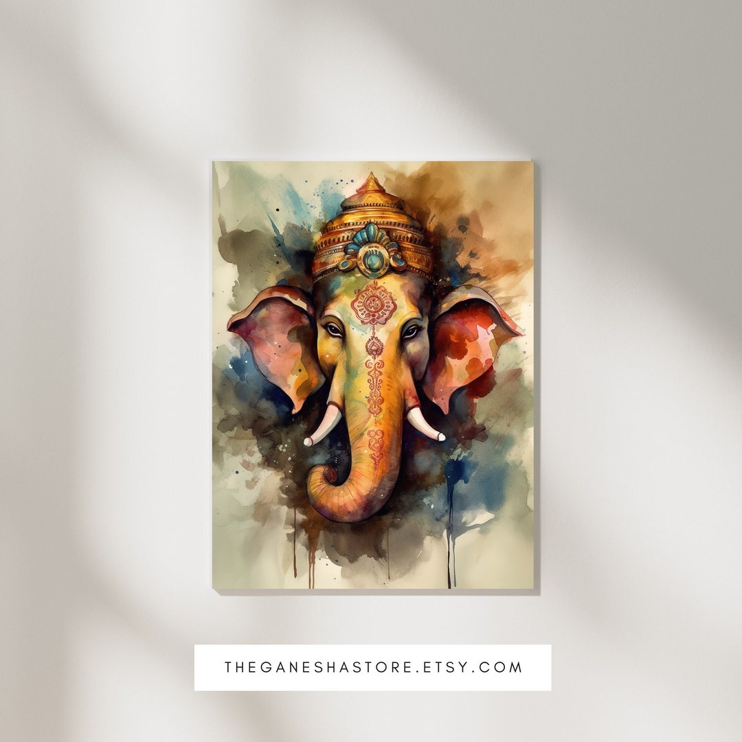 Lord Ganesh Poster | Spiritual Printables | Ganesha Poster | Hindu Gods ...
