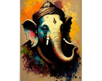 Ganesh Digital Art | Ganesha Picture | Ganesha Painting | Mystic Art | Ganesha Art | Hinduism | Ganesh Poster | Ganesh Print | Spiritual Art