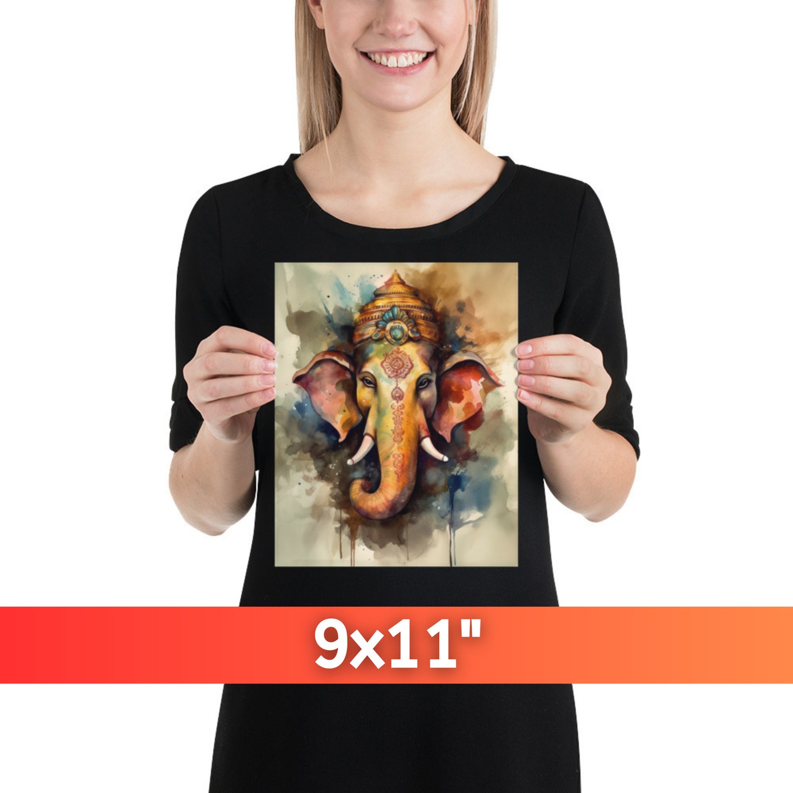 Lord Ganesh Wall Art Ganesha Watercolor Ganesh Poster Ganesha Poster Ganesh Painting Ganesha Art