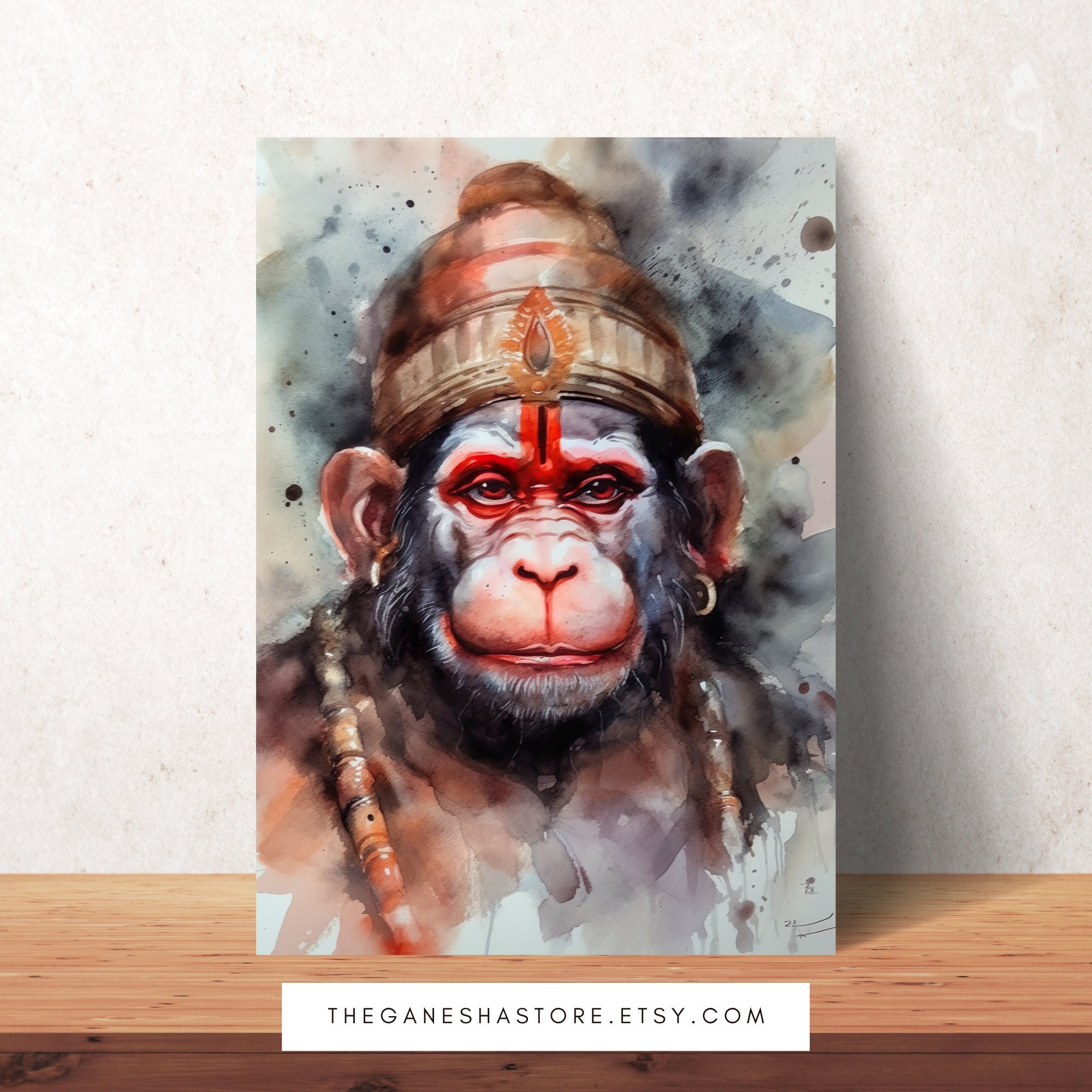 Hanuman Digital Art | Hanuman Poster | Monkey God | Hinduism | Hindu ...