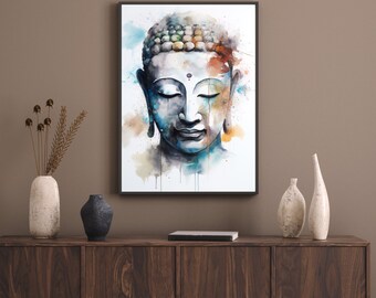 Meditating Buddha Altar Picture - Minimalist Zen Art Print