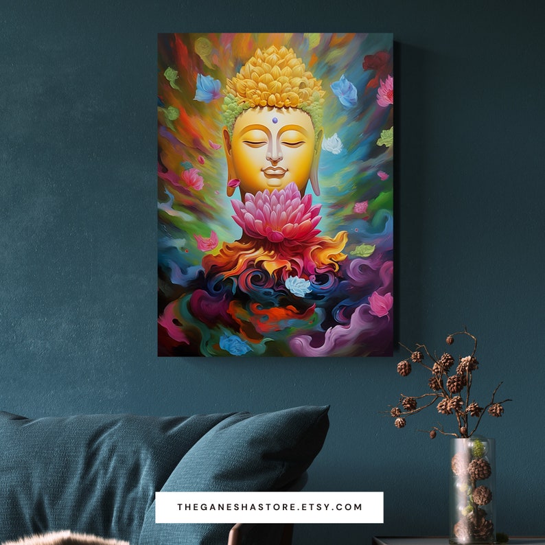 Printable Psychedelic Buddha Art | Mystic Art | Buddha Print | Mystical ...