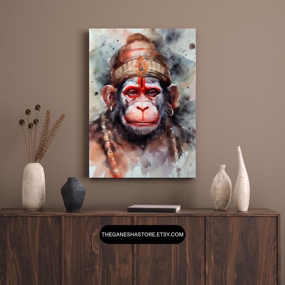 Hanuman Art Hanuman Poster Hanuman Painting Hinduism - Etsy