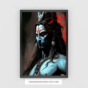 Tantric Art For Mystics - Left Hand Path Hindu God Lord Shiva-Rudra