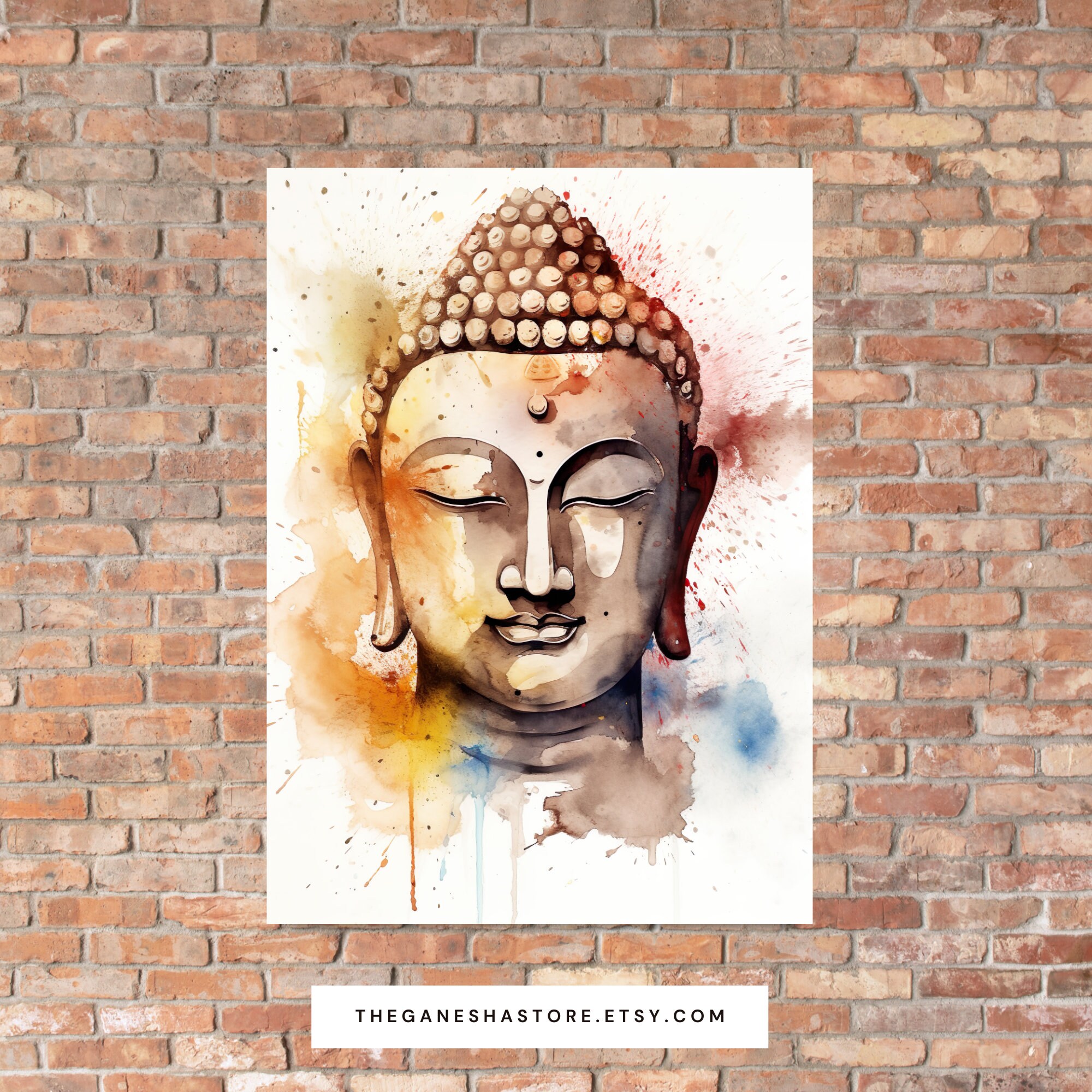 Meditating Buddha Art Spiritual Painting Buddha Painting - Etsy