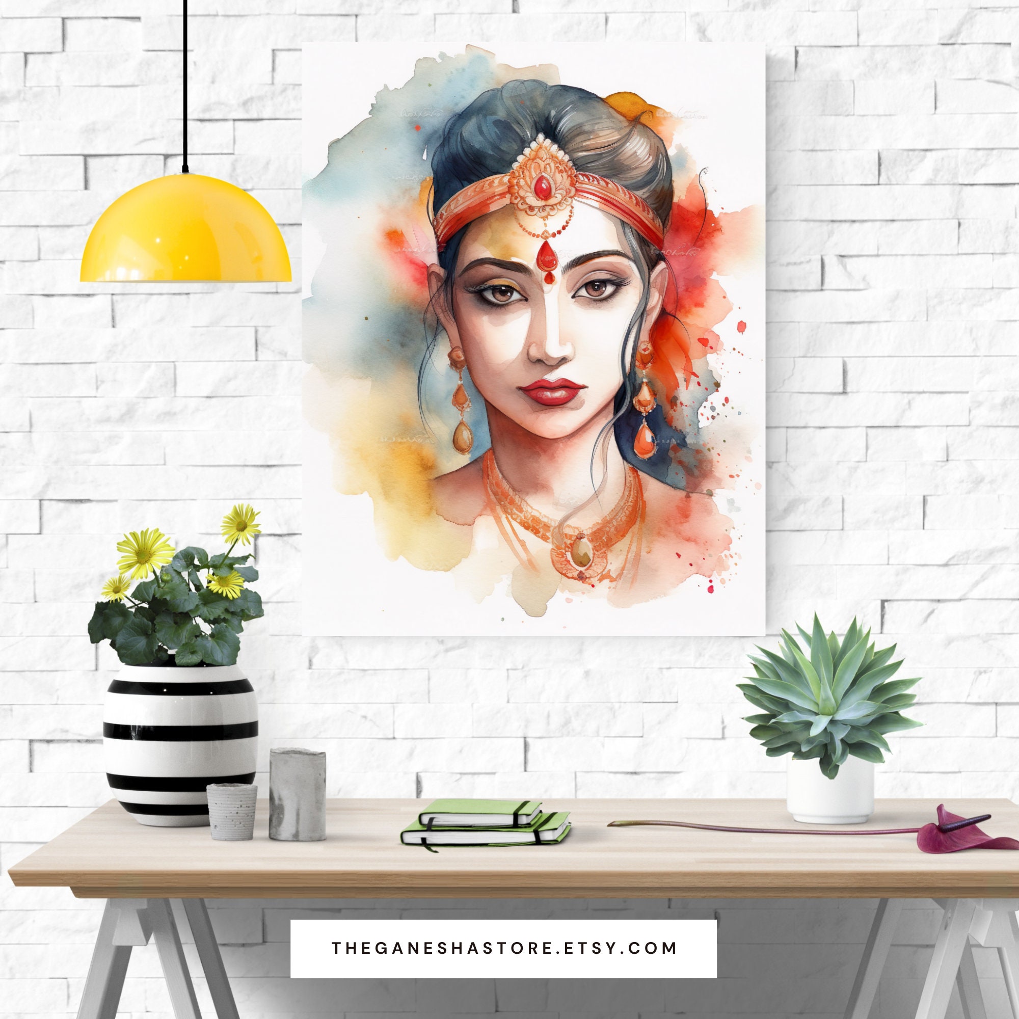 Divine Feminine Goddess Lakshmi Wall Art Lakshmi Art Goddess Art