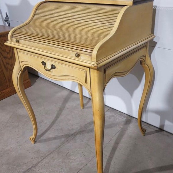 French Provincial Roll Top Writing Desk