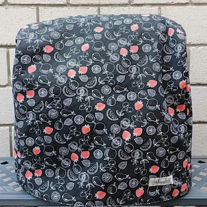 Protective cover for KitchenAid Artisan 4.8 l / cover, 2-layer - &quot;black strawberries&quot;